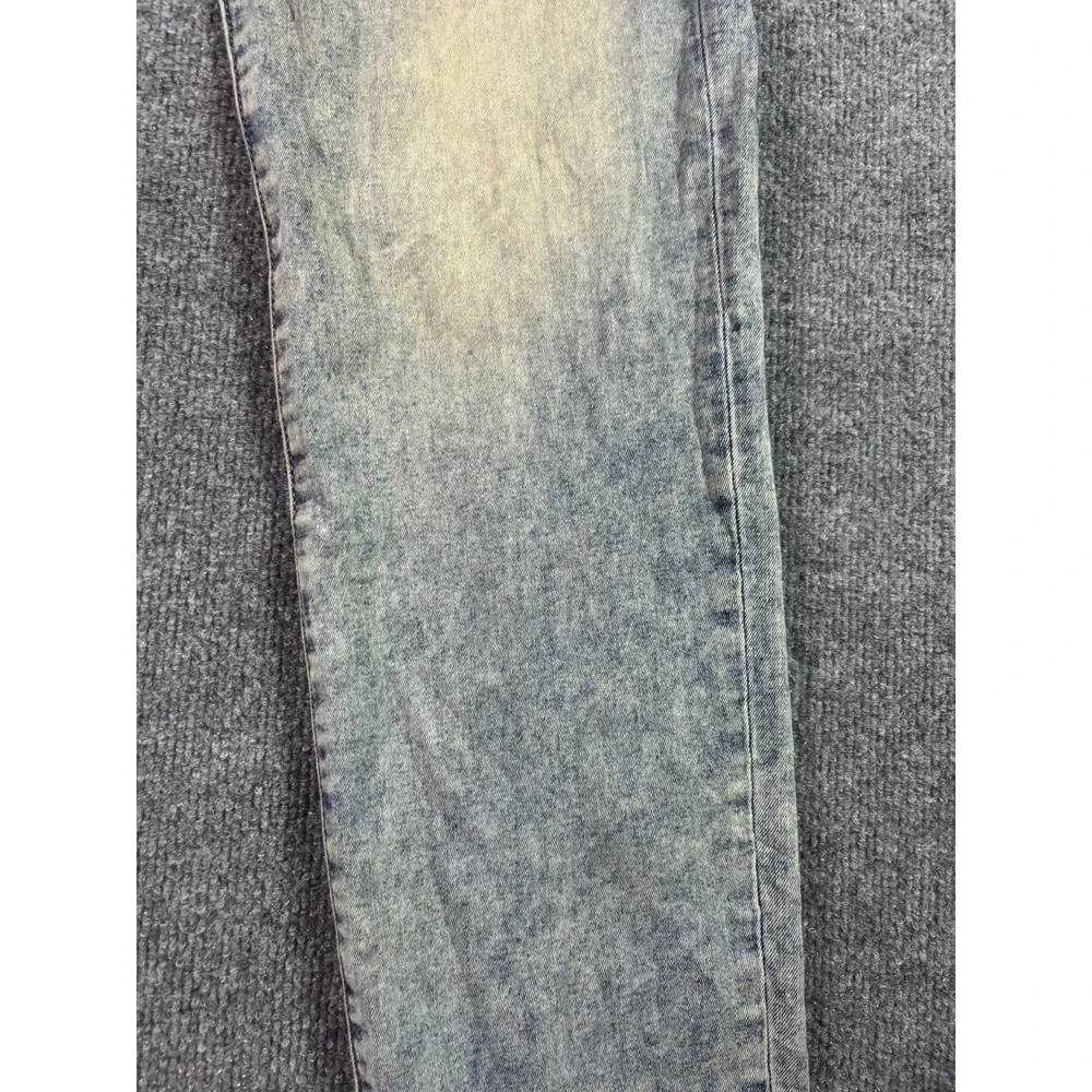 True Religion Rocco Jeans Mens 44 Blue Denim Acid Wash Relaxed Skinny Streetwear